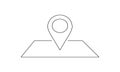 Location map icon, gps pointer mark Royalty Free Stock Photo