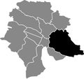 Location map of the Kreis 7 District of Zurich, Switzerland