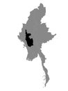 Location Map of Magway Region