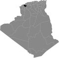 Location map of Mascara province