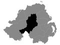 Location Map of Mid Ulster Local Government District