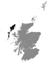 Location Map of Na h-Eileanan Siar Western Isles Council Area