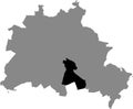 Location map of NeukÃÂ¶lln borough bezirk