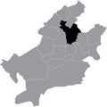 Location map of the Nord-Ost district ortsbezirk of Frankfurt am Main, Germany