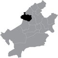 Location map of the Nord-West district ortsbezirk of Frankfurt am Main, Germany