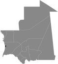 Location map of the Nouakchott-Nord region of Mauritania