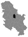 Location Map of Podunavlje District