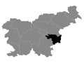 Location Map of Posavska Statistical Region