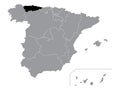 Location Map of Principality of Asturias Autonomous Community