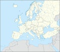 Location map of the PRINCIPALITY OF LIECHTENSTEIN, EUROPE
