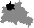 Location map of Reinickendorf borough bezirk