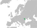 Location map of the REPUBLIC OF MOLDOVA, EUROPE