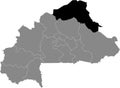 Location map of Sahel region