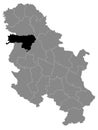 Location Map of Srem District