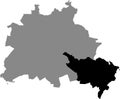 Location map of Treptow-KÃÂ¶penick borough bezirk