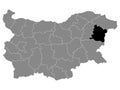 Location Map of Varna Province
