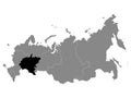 Location Map of Volga Federal District