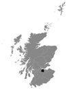 Location Map of West Lothian Council Area