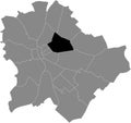 Location map of the ZuglÃÂ³ 14th district XIV kerÃÂ¼let