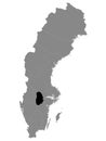 Location Map of Ãârebro County