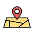 Location marker Isolated Vector icon which can easily modify or edit Royalty Free Stock Photo