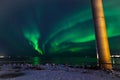 Northernlights in reykjavik Royalty Free Stock Photo