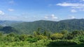 Location photos Khao Yai view point Moist rainforest Filled with various green trees Rich natural atmosphere Royalty Free Stock Photo