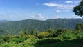 Location photos Khao Yai view point Moist rainforest Filled with various green trees Rich natural atmosphere Royalty Free Stock Photo