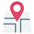 Location Pin Color vector icon fully editable Royalty Free Stock Photo