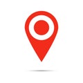 location pin icon,check-in loaction icon vector Royalty Free Stock Photo