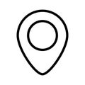 Location Pin Icon, Pin Pointer, Gps Icon, Navigation Symbol, Direction Sign, Road Map Position, Search And Find Related Signs,