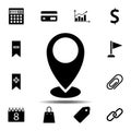 location pin icon. Simple glyph vector element of web, minimalistic icons set for UI and UX, website or mobile application Royalty Free Stock Photo