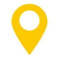 Location pin icon on white background. location pin point.