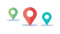 Location Pins Map Navigation Direction Pointer Icon, vector design Generative AI Royalty Free Stock Photo