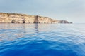 Location place Azure Window, Gozo island, Dwejra. Malta, Europe Royalty Free Stock Photo