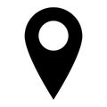 Location place icon vector isolated with background simpel smooth