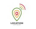 location point icon logo vector design Royalty Free Stock Photo