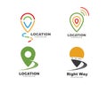 location point icon logo vector design Royalty Free Stock Photo
