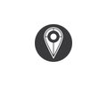 Location point Logo template vector icon illustration design Royalty Free Stock Photo