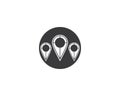 Location point Logo template vector icon illustration design