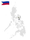 Location Province of Albay on map Philippines. 3d location sign of Province Albay. Quality map with provinces of Philippines fo
