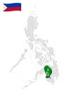 Location Province of Maguindanao on map Philippines. 3d location sign of Province Maguindanao. Quality map with provinces of Ph