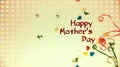Happy Mother`s Day words with small colorful heart shaped and gift boxes as background. Royalty Free Stock Photo