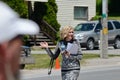 On location `Schitt`s Creek` film rehearsal featuring Canadian-American actress, Catherine O`Hara