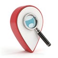 Location Search 3D Icon, Royalty Free Stock Photo