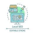 Location SEO concept icon