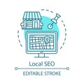 Location SEO concept icon