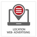 Location Simple Logo Icon Vector Ilustration