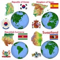 Location South Korea,Spain,Suriname,Swaziland