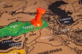 Location Syria. Red pin on the map. Middle east Royalty Free Stock Photo